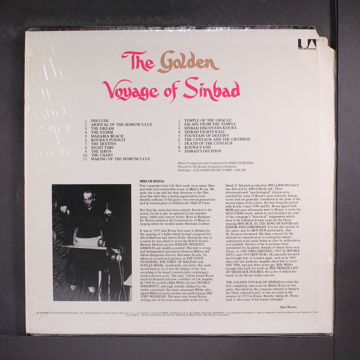golden voyage of sinbad by SOUNDTRACK