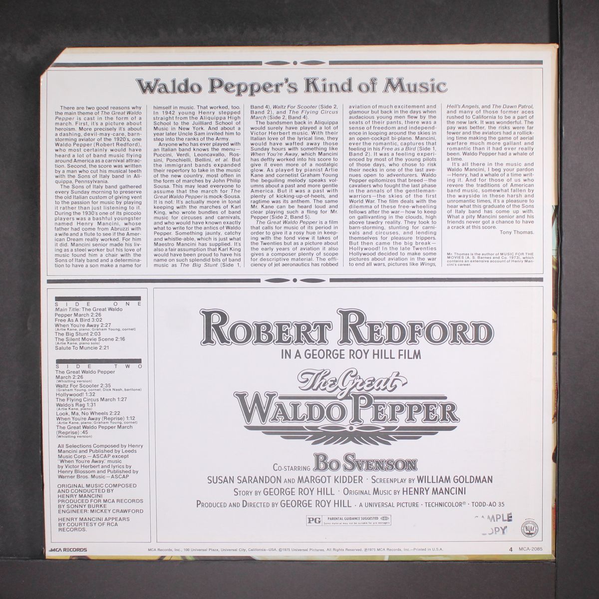 the great waldo pepper by SOUNDTRACK