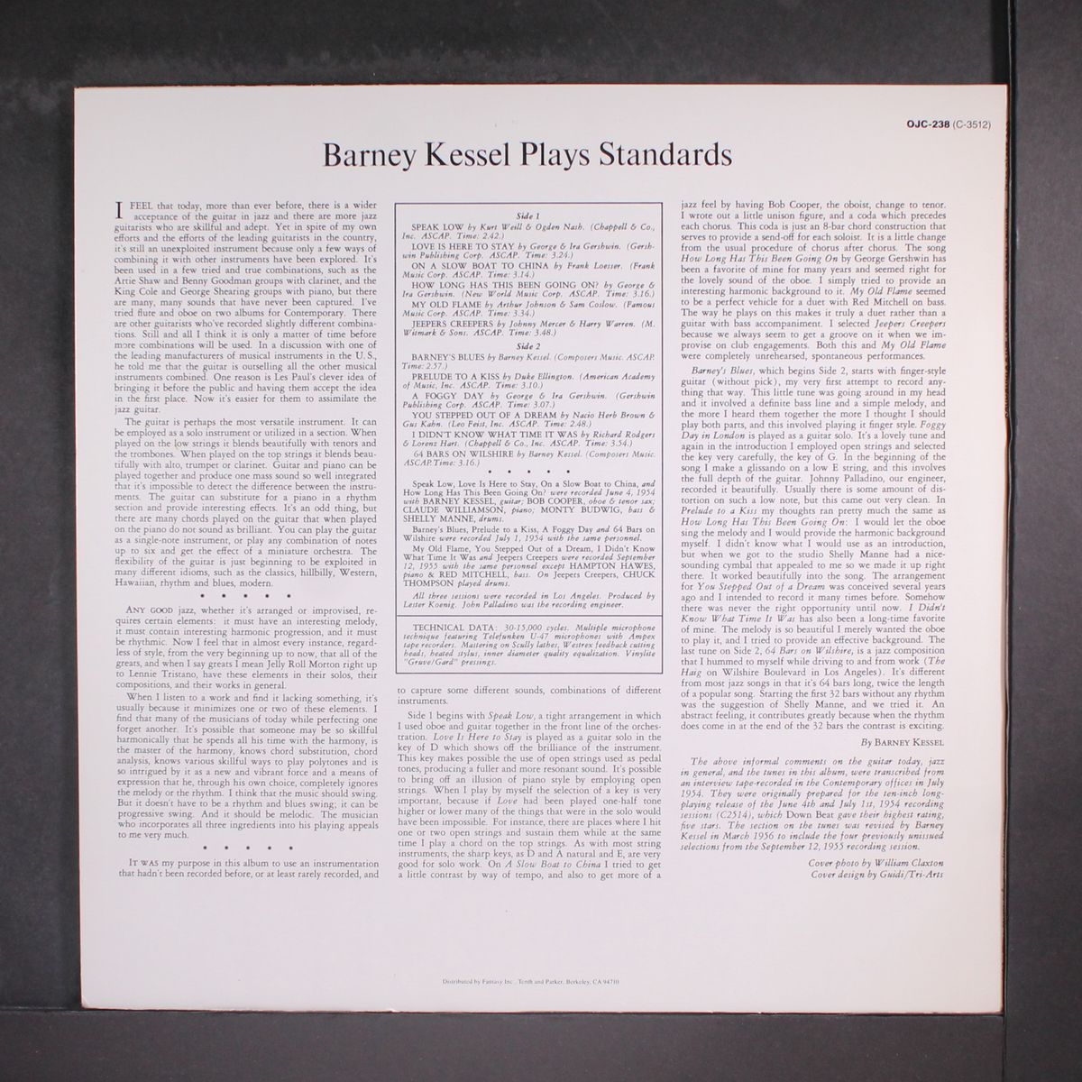 kessel plays standards, vol. 2 by BARNEY KESSEL