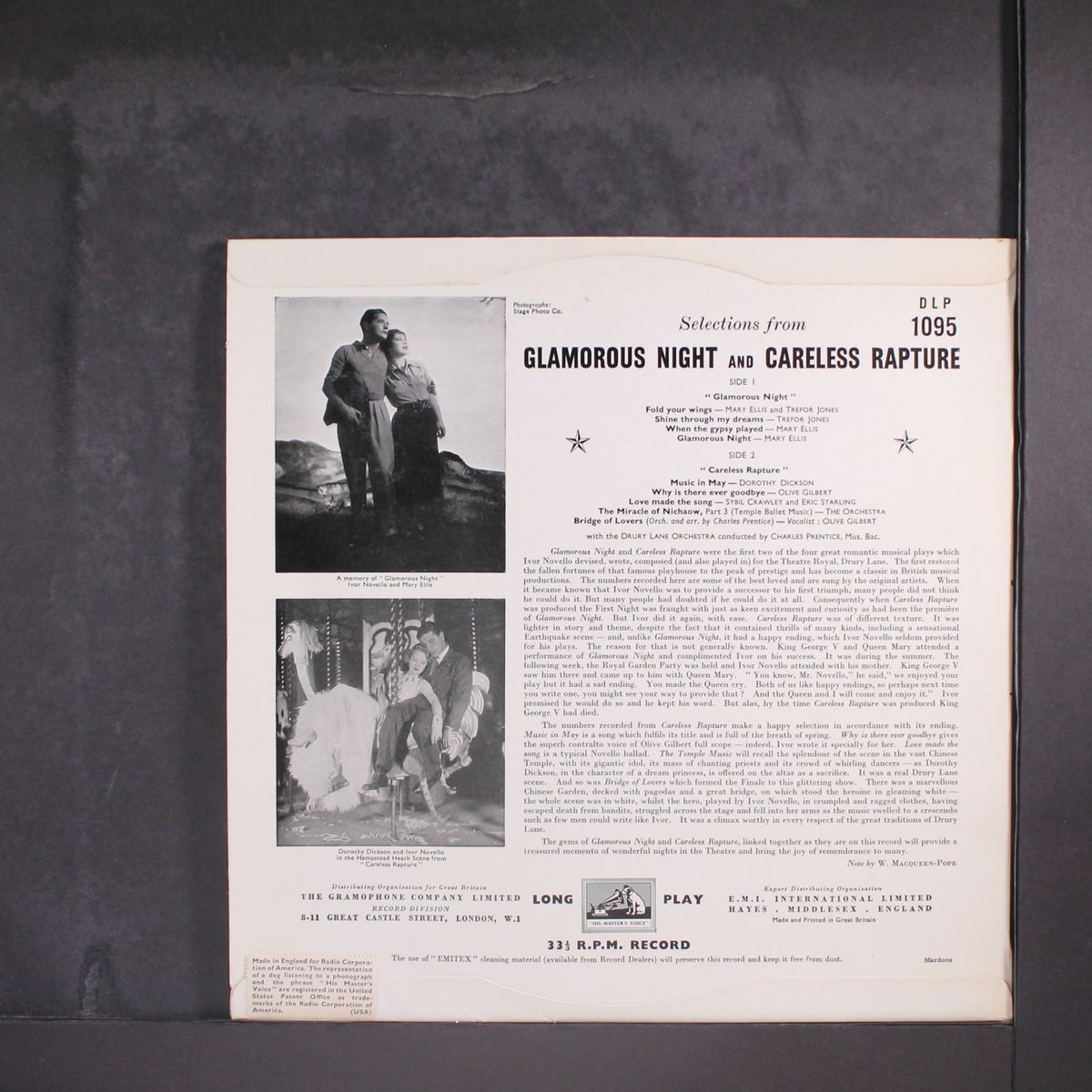 glamorous night & careless rapture by ORIGINAL CAST