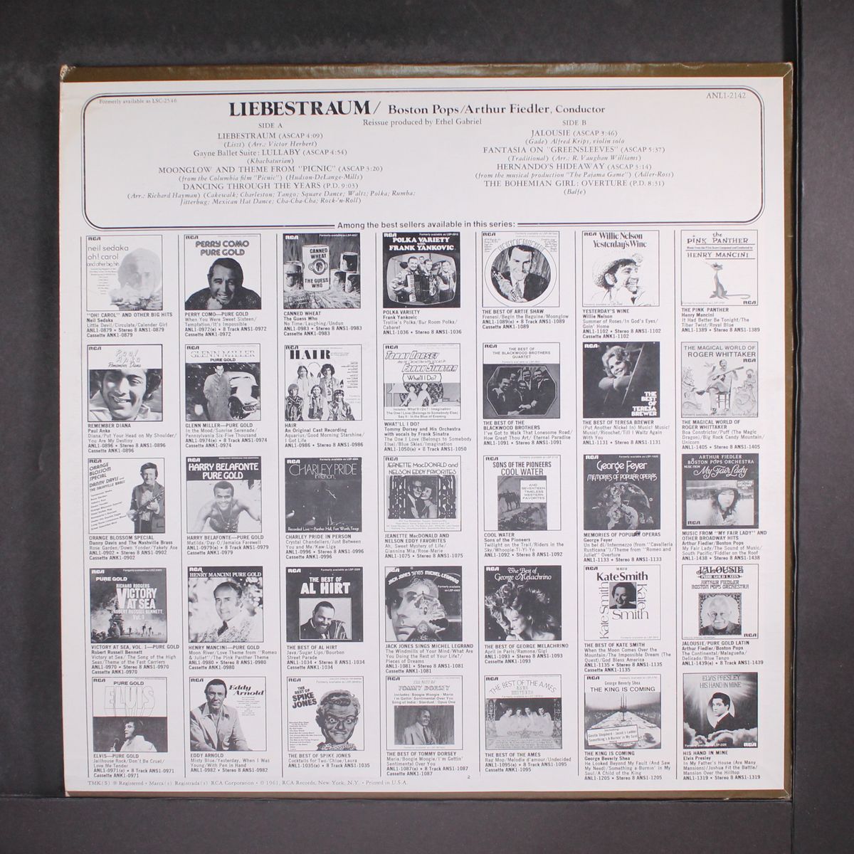 liebestraum by ARTHUR FIEDLER / BOSTON POPS