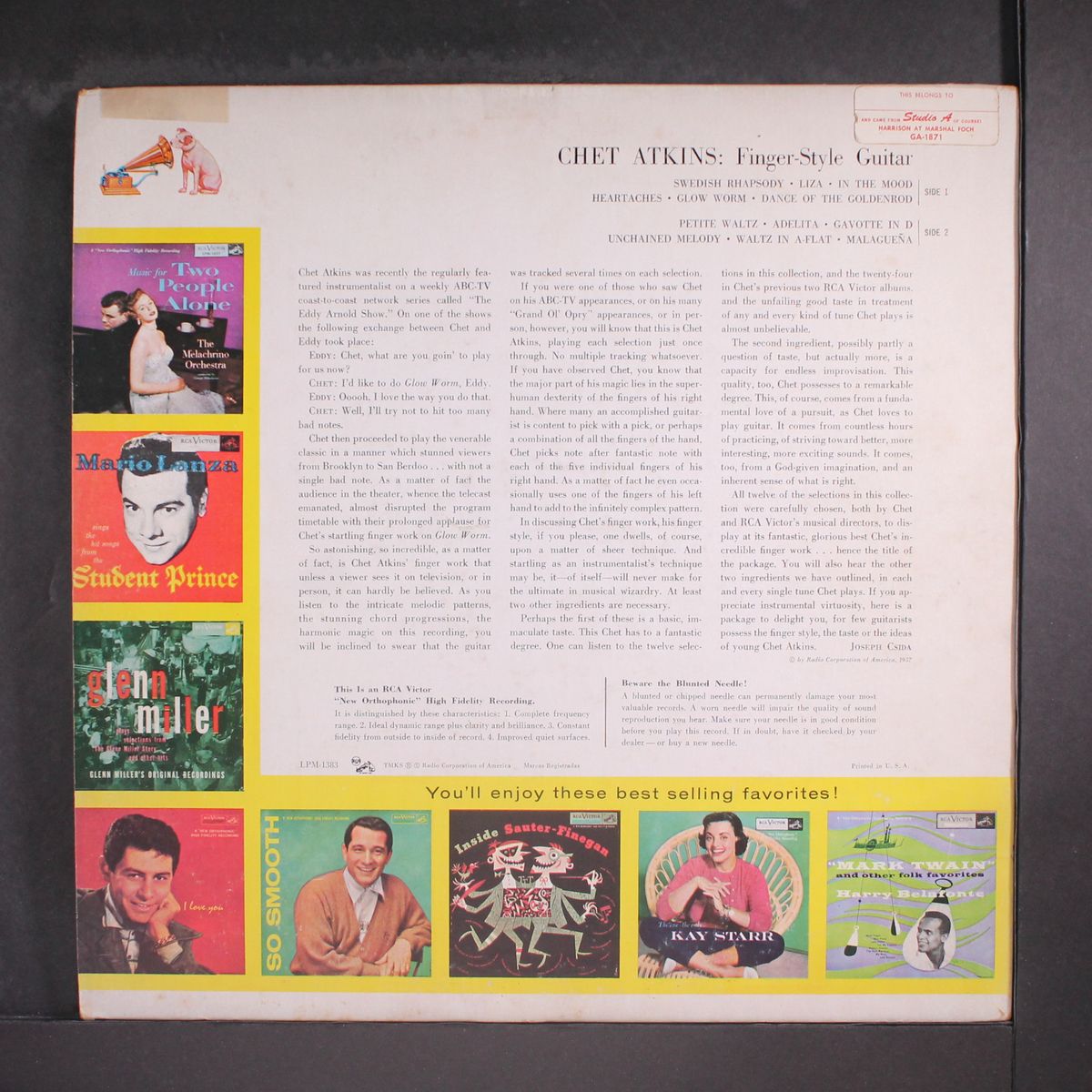 finger-style guitar by CHET ATKINS