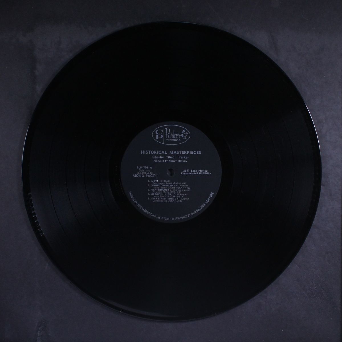 historical masterpieces by CHARLIE PARKER