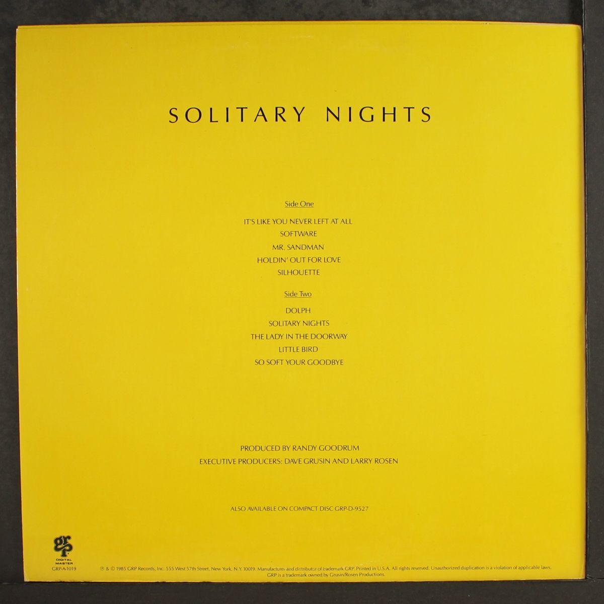 solitary nights by RANDY GOODRUM