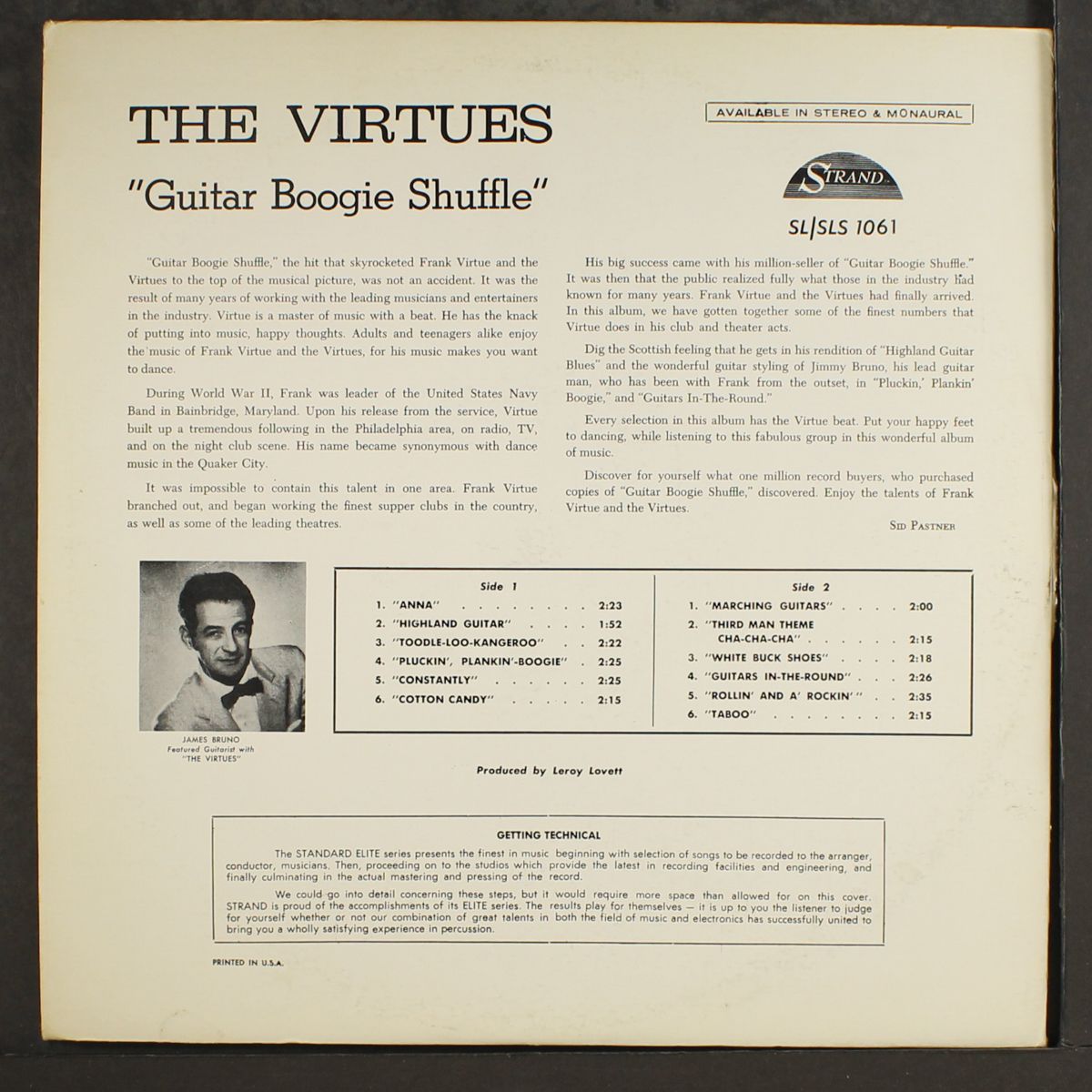 guitar boogie shuffle by FRANK VIRTUE & VIRTUES