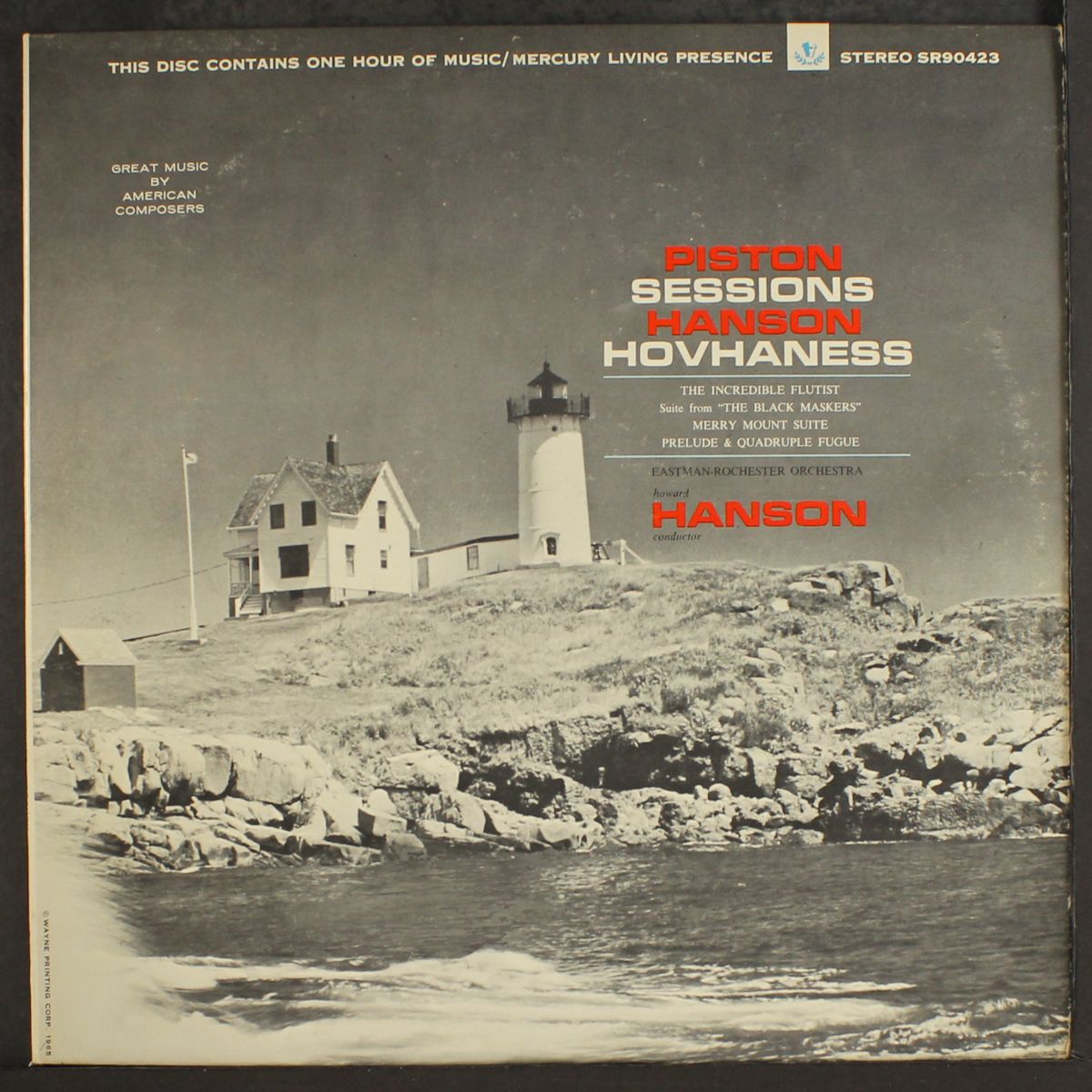 piston incredible flutist: sessions black maskers by HOWARD HANSON