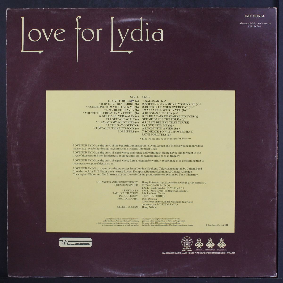 love for lydia by TV SOUNDTRACK