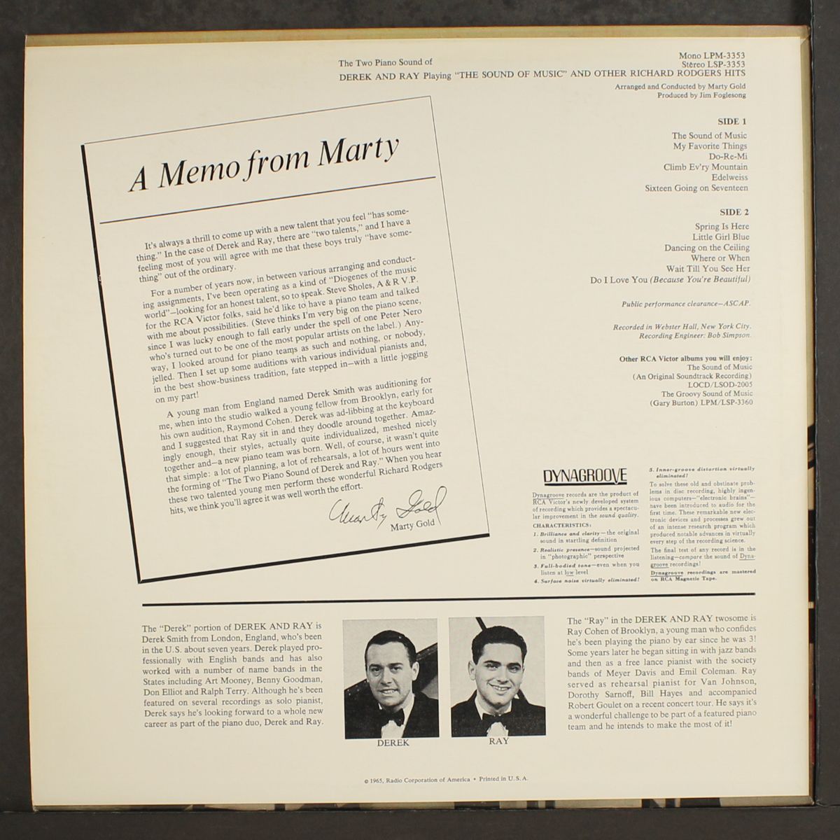 the sound of music, etc. by DEREK AND RAY