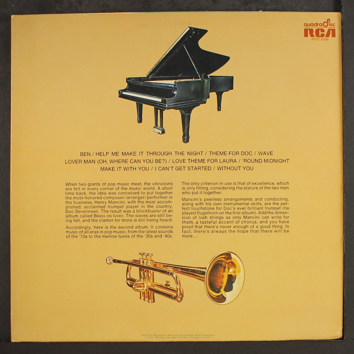 brass, ivory & strings by HENRY MANCINI