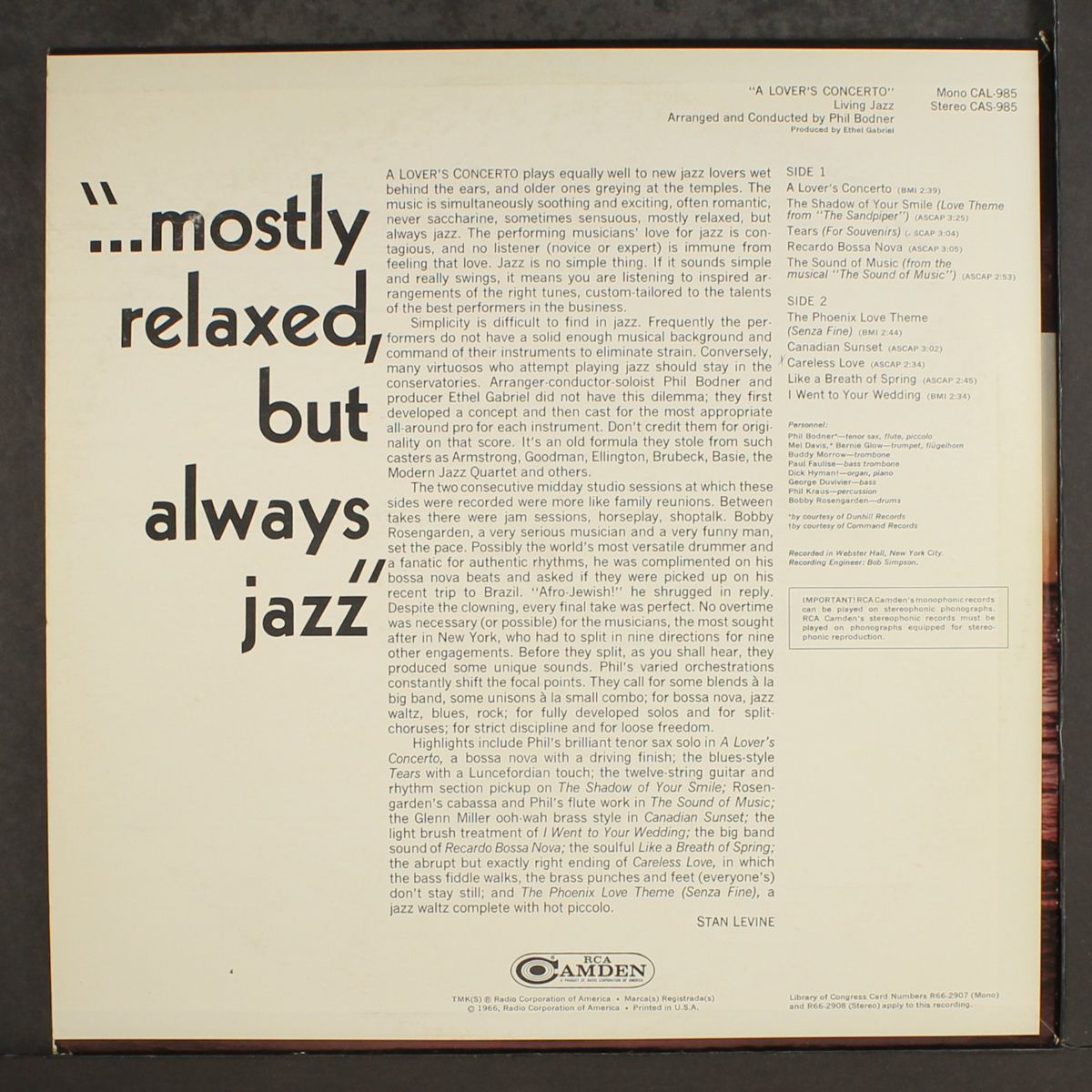 lover's concerto by LIVING JAZZ