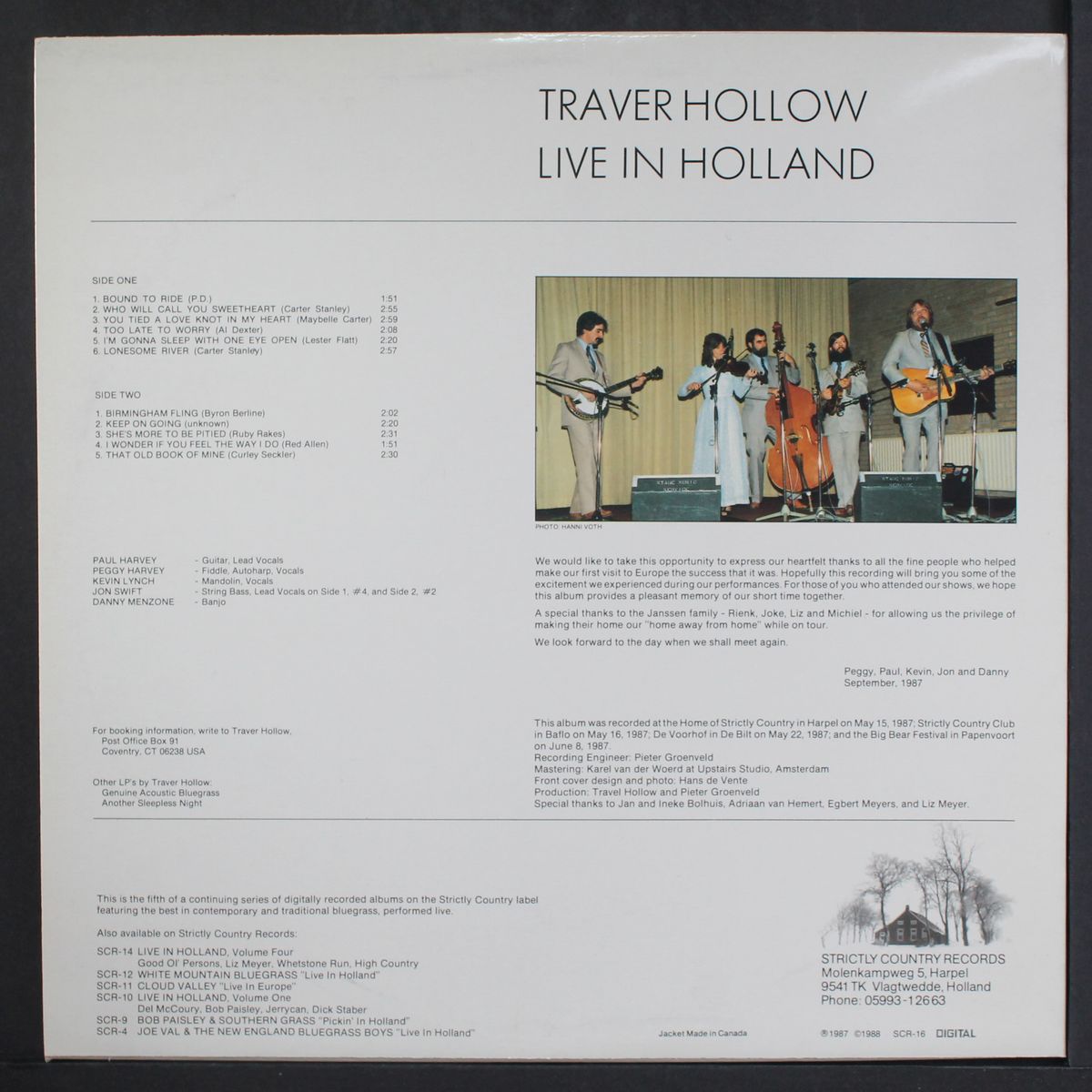 live in holland by TRAVER HOLLOW