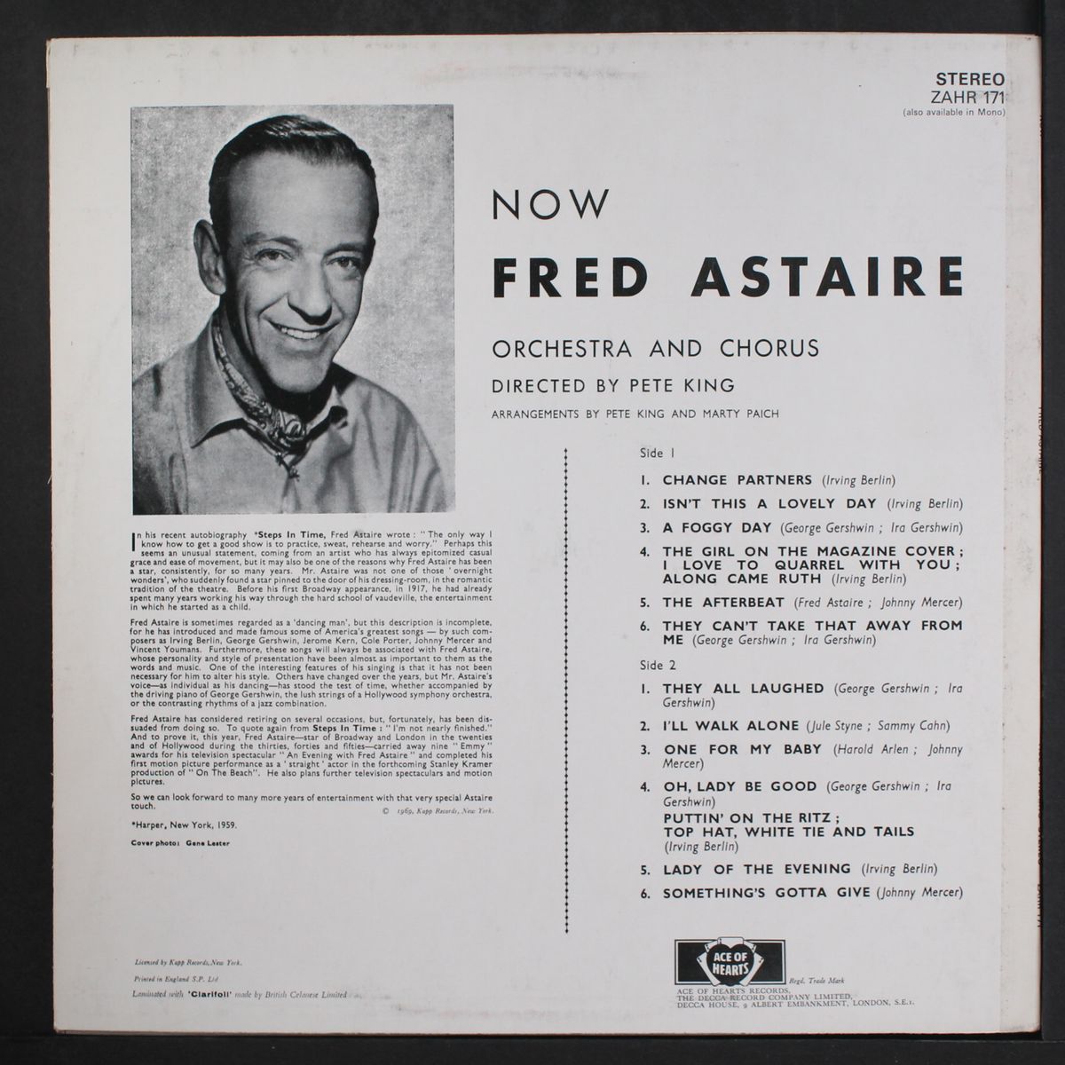 now by FRED ASTAIRE