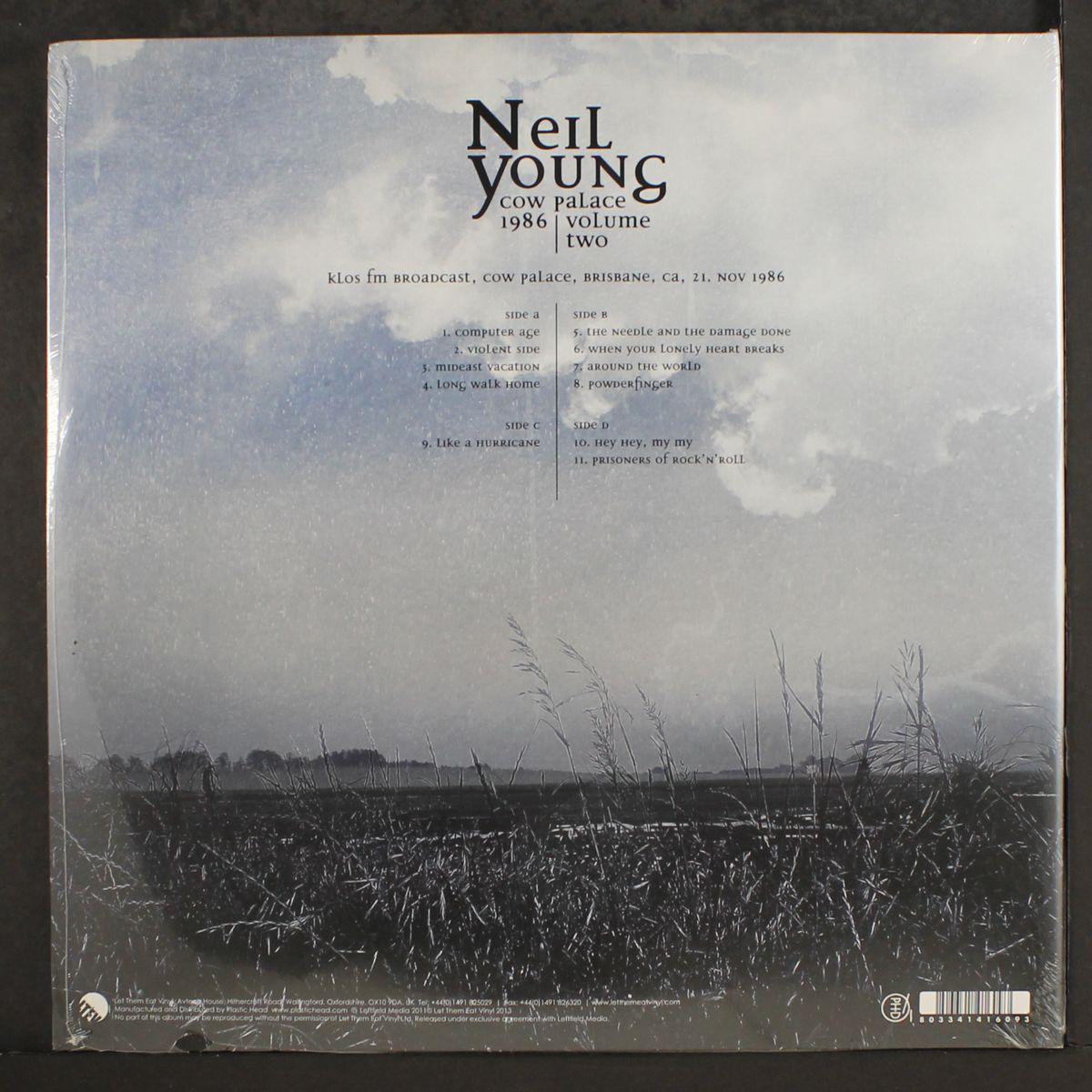 cow palace 1986, vol. 2 by NEIL YOUNG