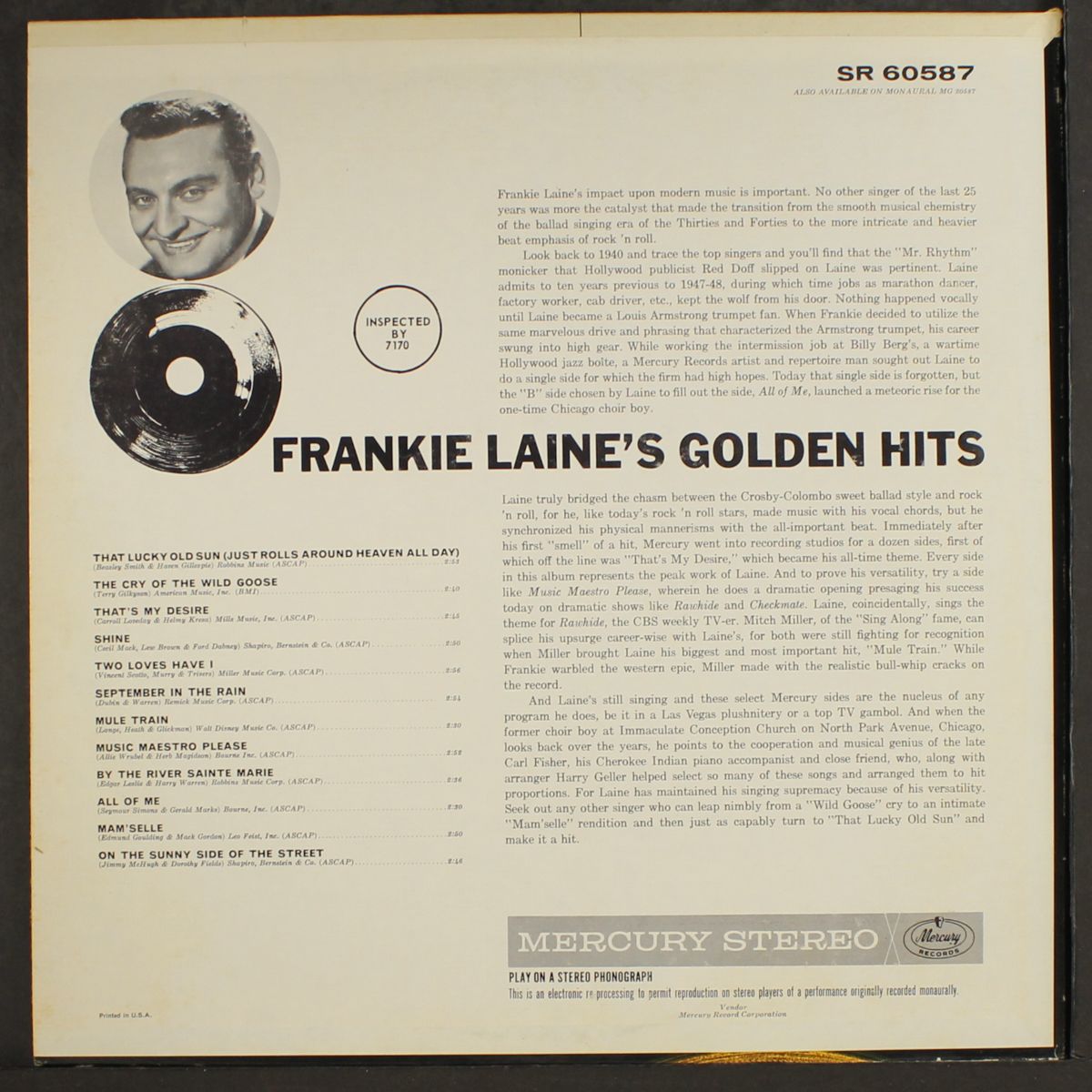 golden hits by FRANKIE LAINE