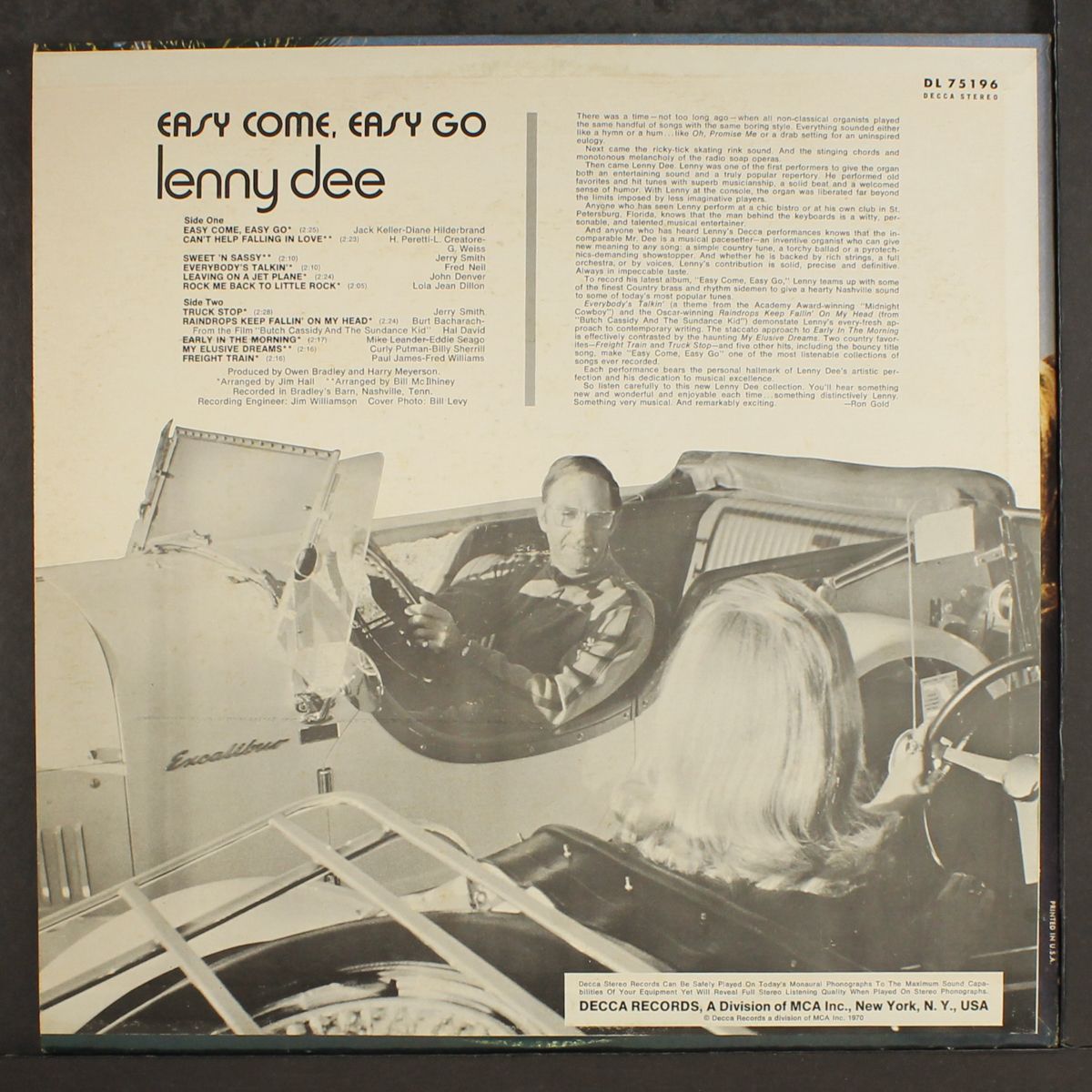 easy come, easy go by LENNY DEE