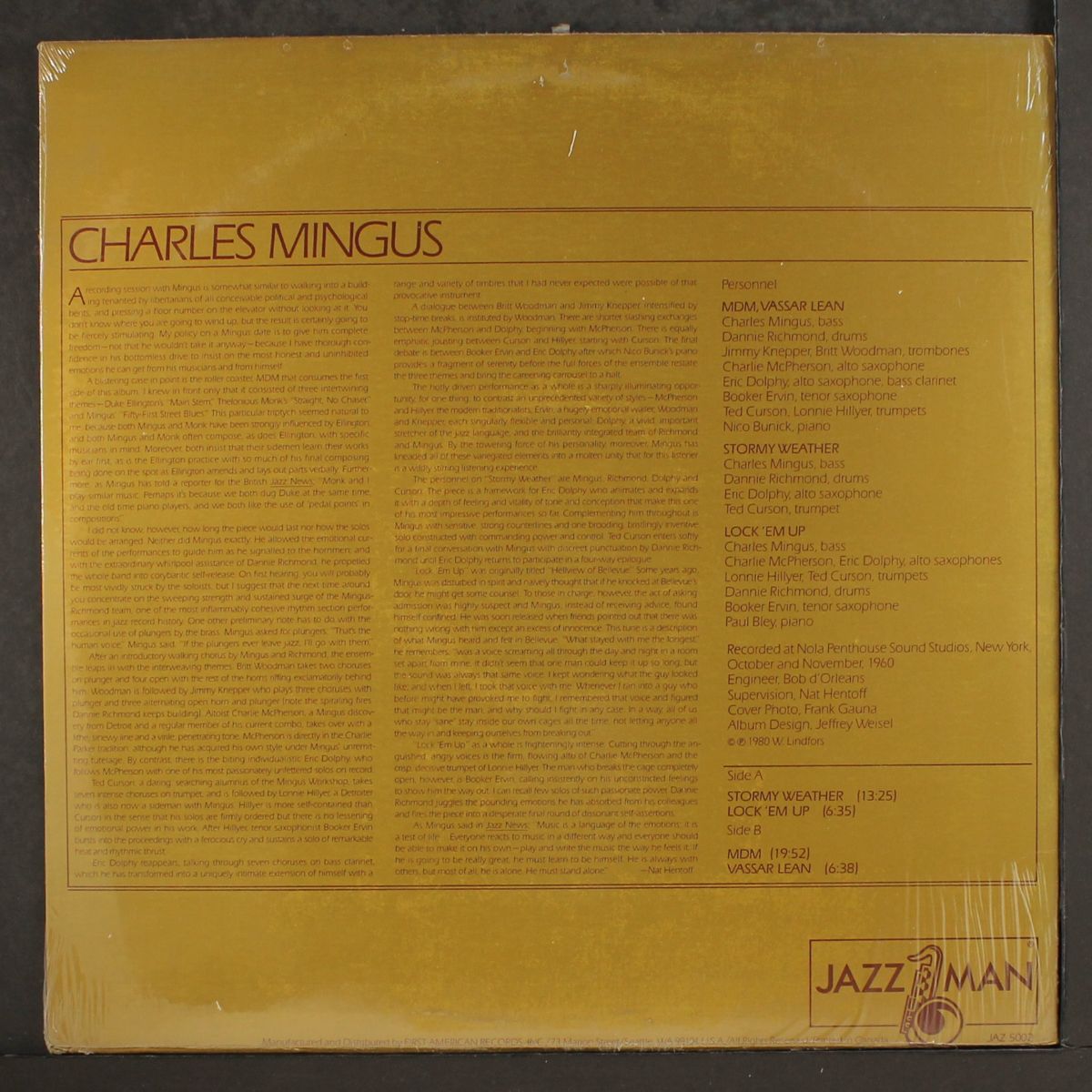 mingus by CHARLES MINGUS