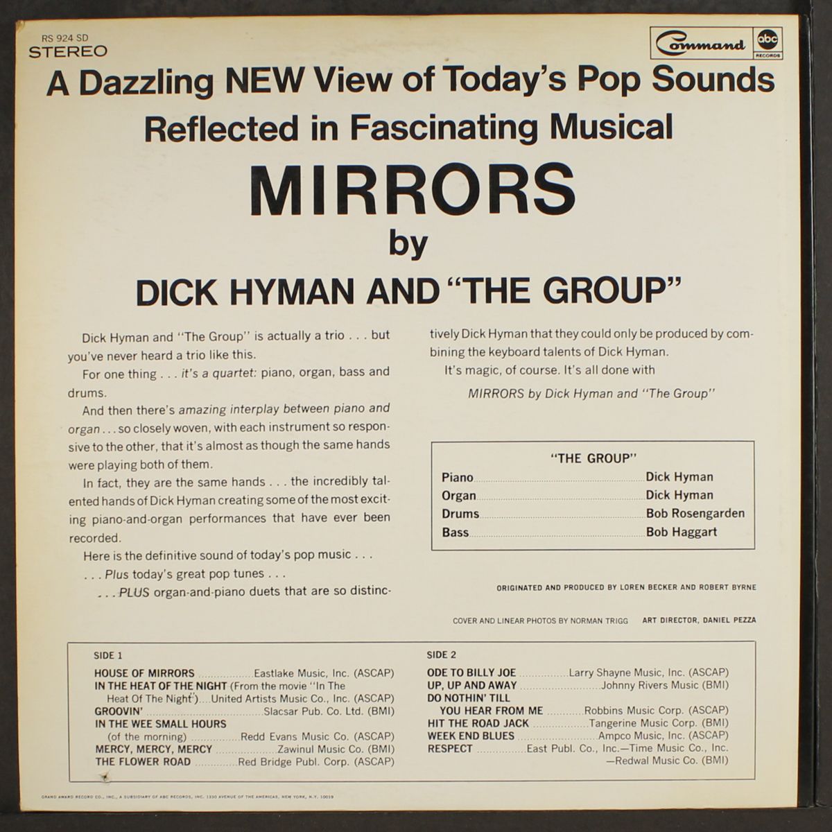mirrors by DICK HYMAN & THE GROUP