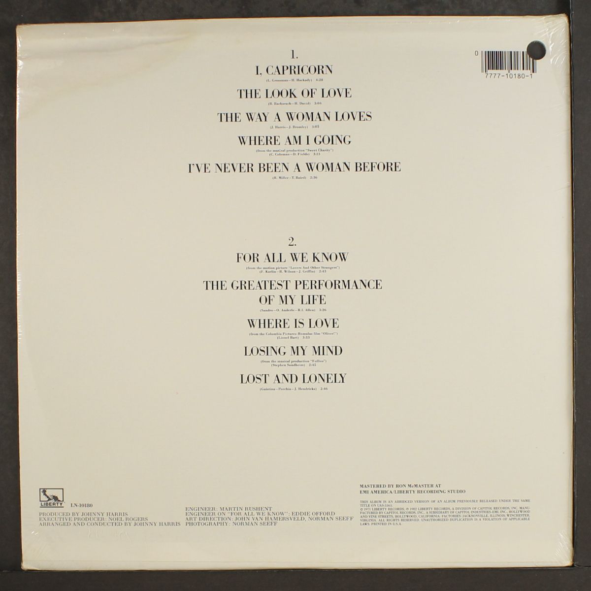i, capricorn by SHIRLEY BASSEY