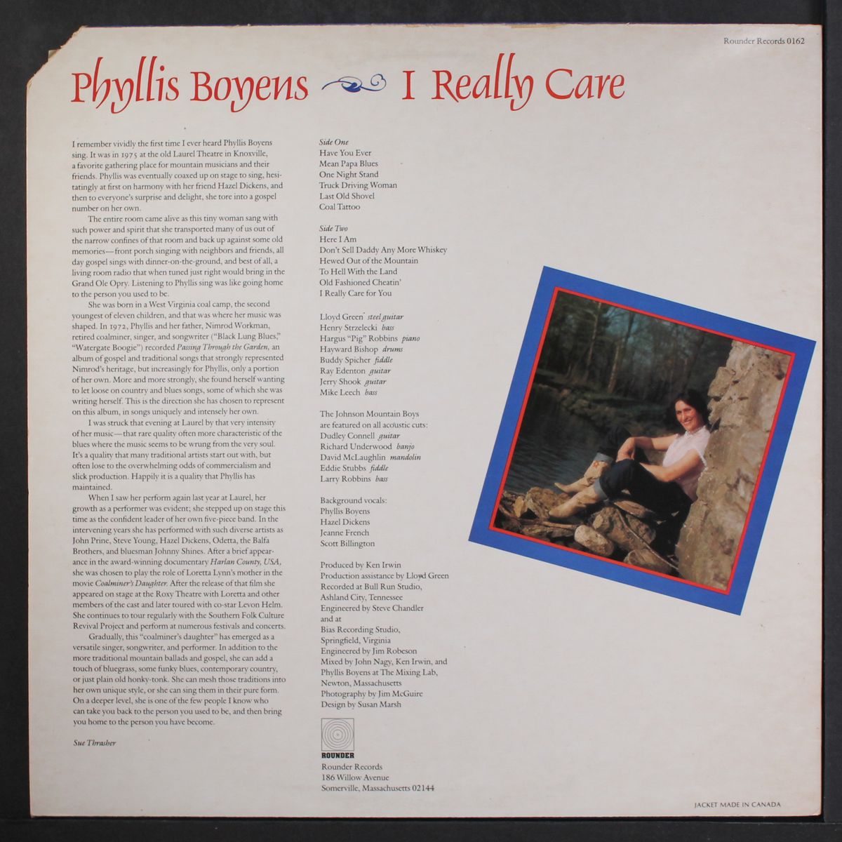 i really care by PHYLLIS BOYENS