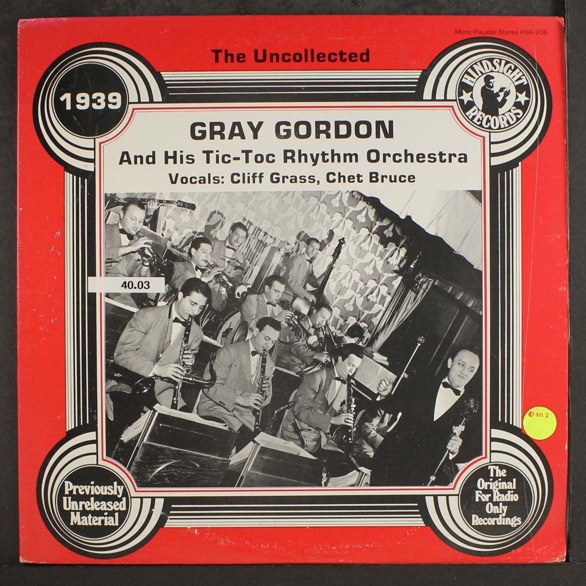 the uncollected, 1939 by GRAY GORDON