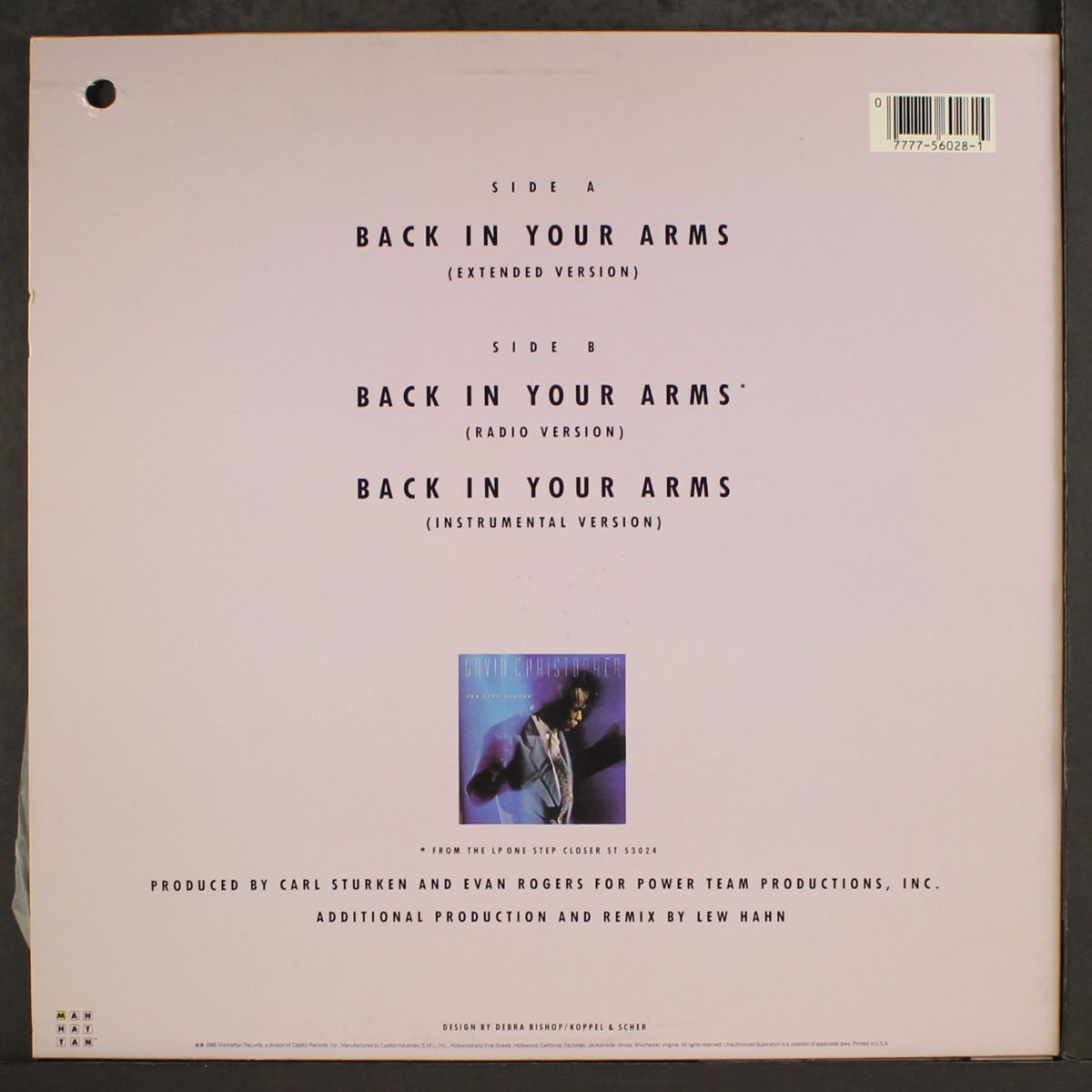 back in your arms by GAVIN CHRISTOPHER