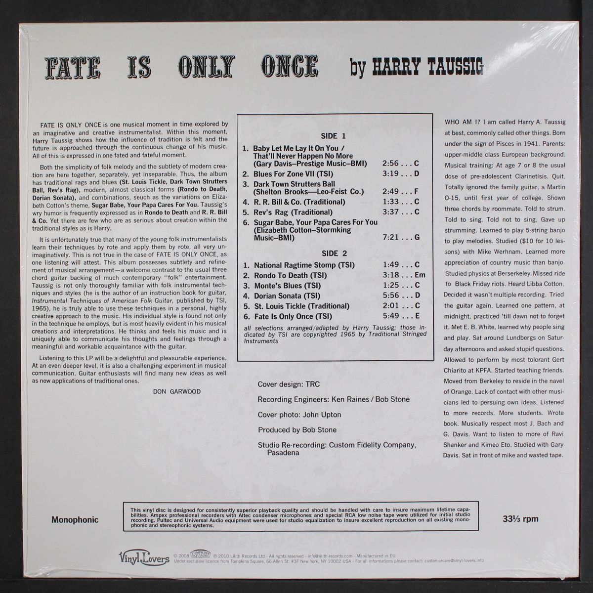 fate is only once by HARRY TAUSSIG