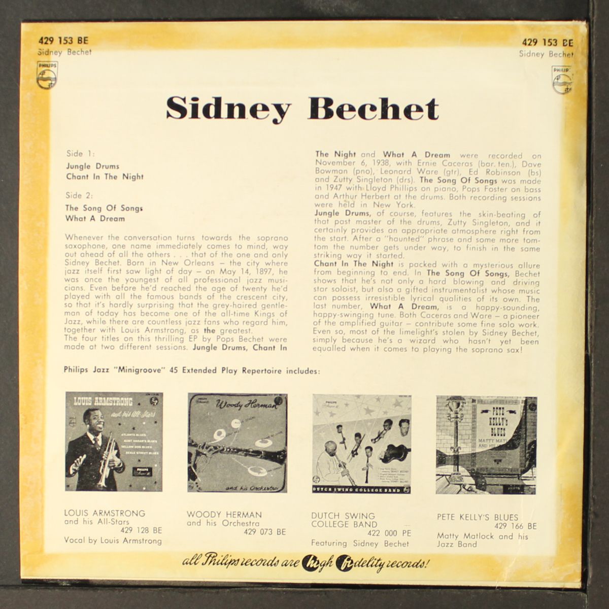 jungle drums by SIDNEY BECHET