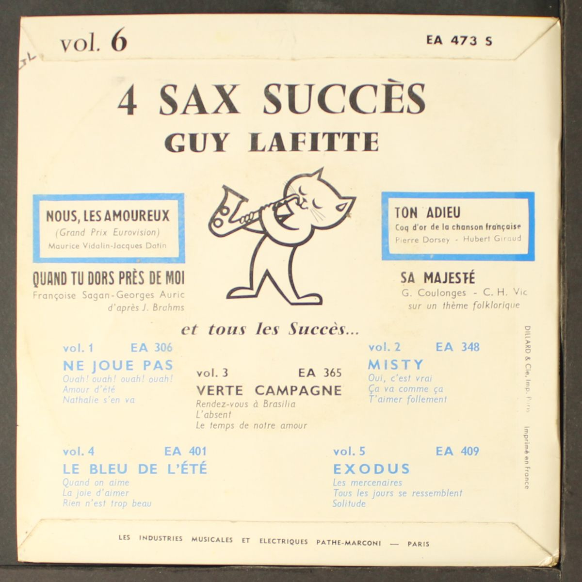 4 sax succes vol. 6 by GUY LAFITTE