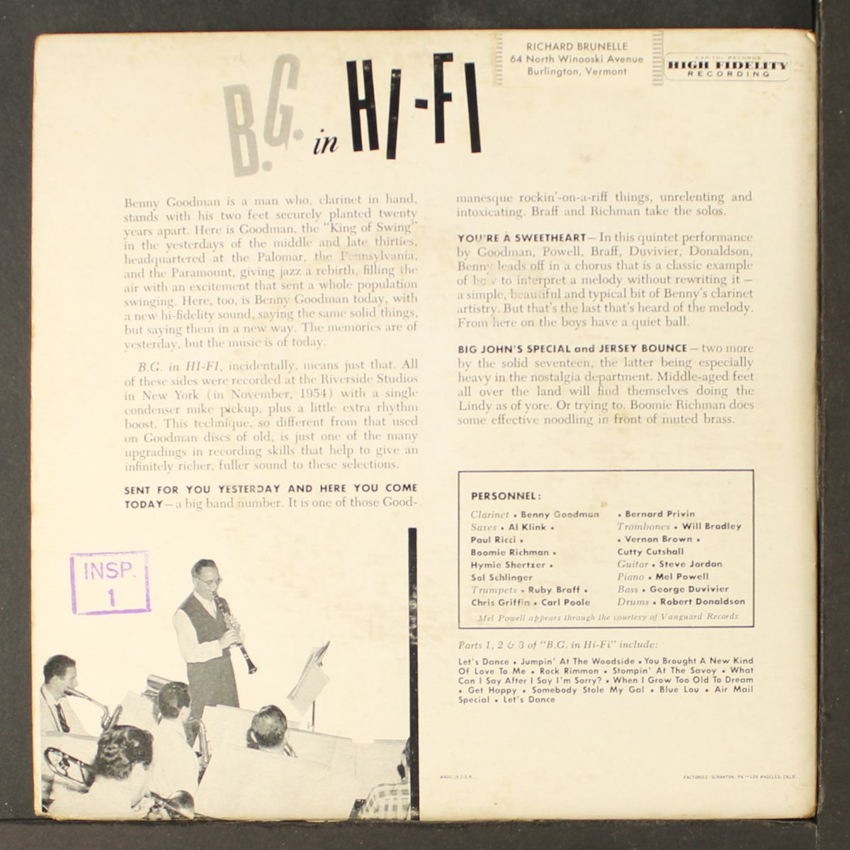 in hi-fi pt. 4 by BENNY GOODMAN