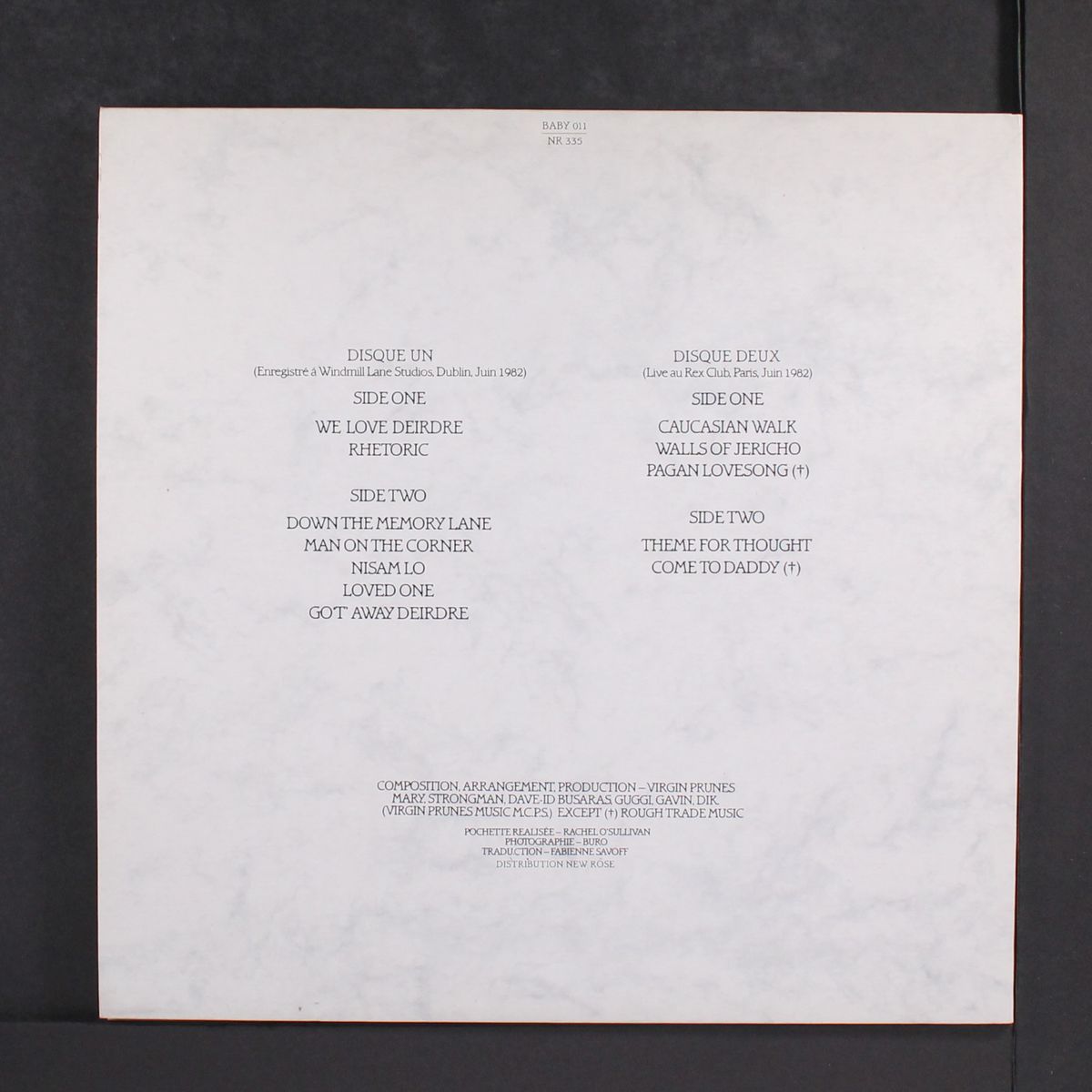 heresie by VIRGIN PRUNES