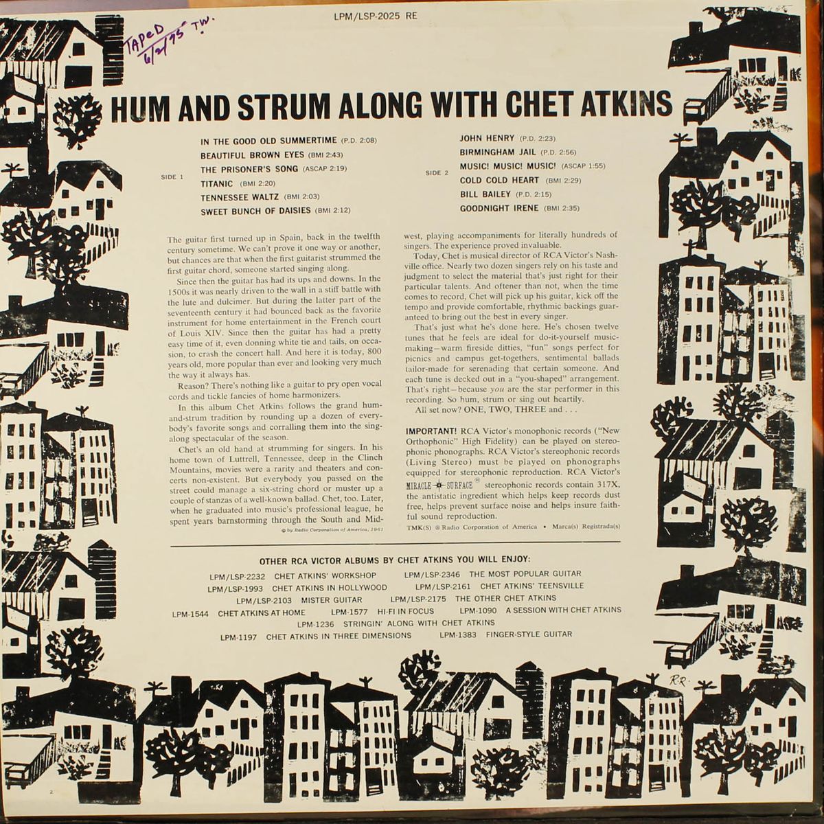 hum and strum along with by CHET ATKINS