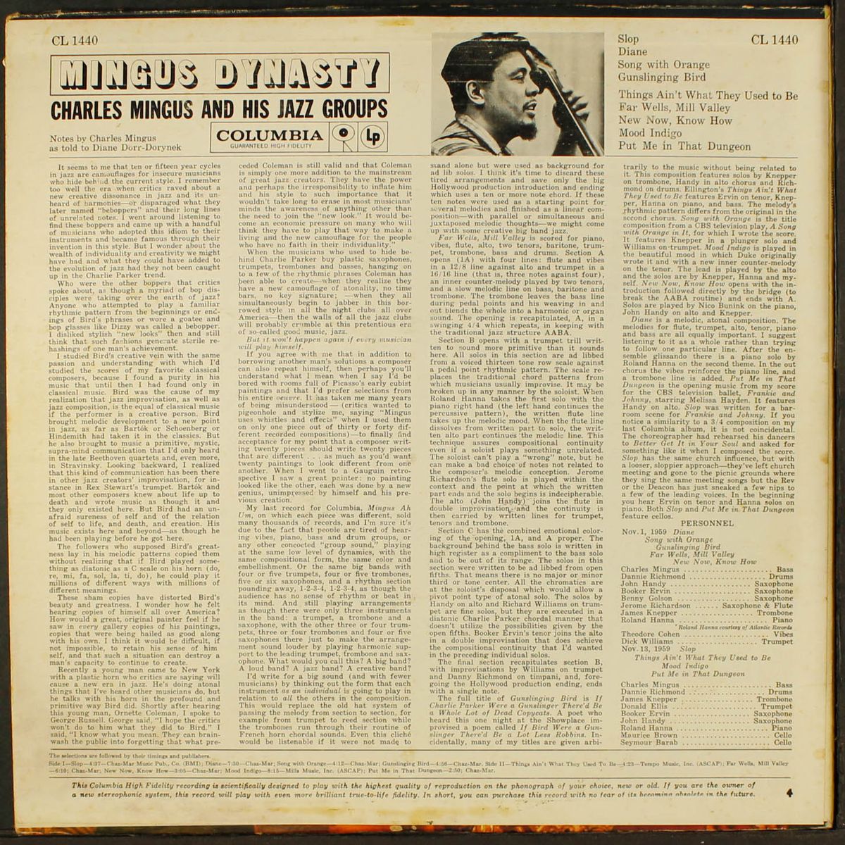 mingus dynasty by CHARLES MINGUS
