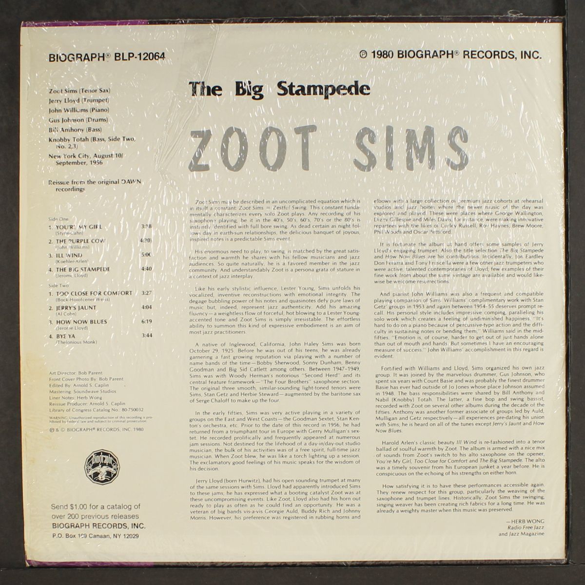 the big stampede by ZOOT SIMS