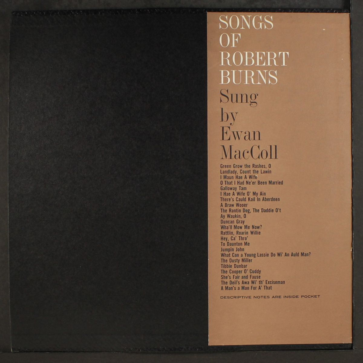 songs of robert burns by EWAN MACCOLL