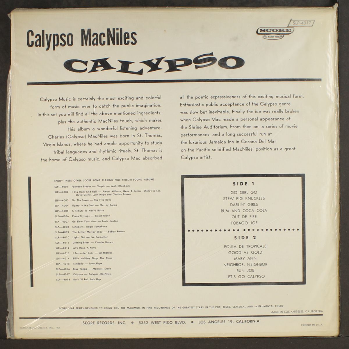 calypso by CALYPSO MACNILES