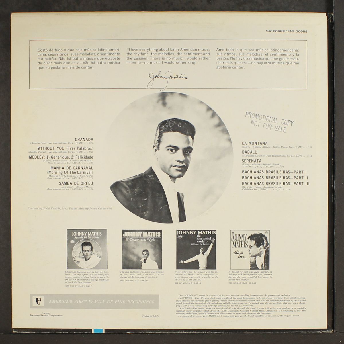 ole by JOHNNY MATHIS