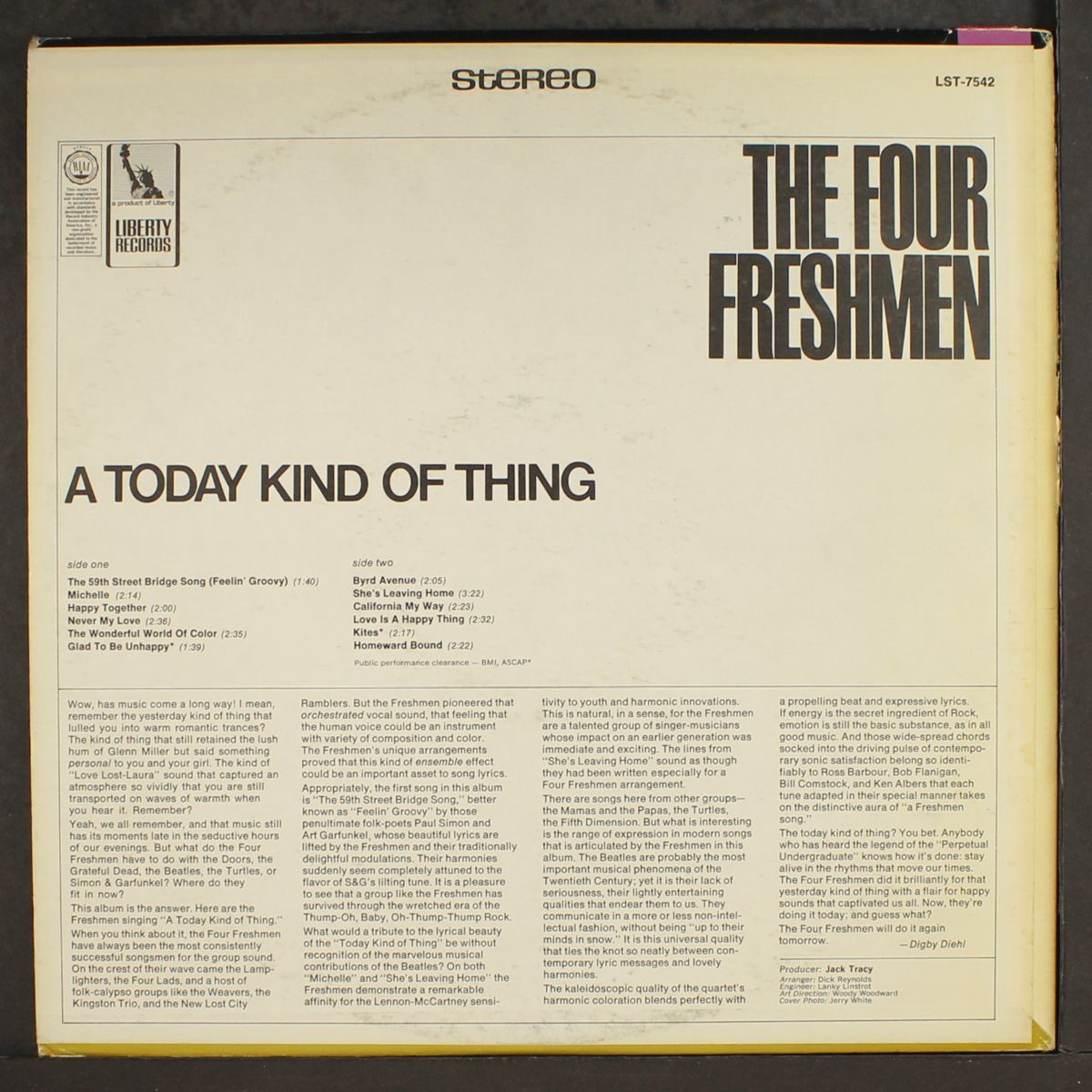 a today kind of thing by FOUR FRESHMEN