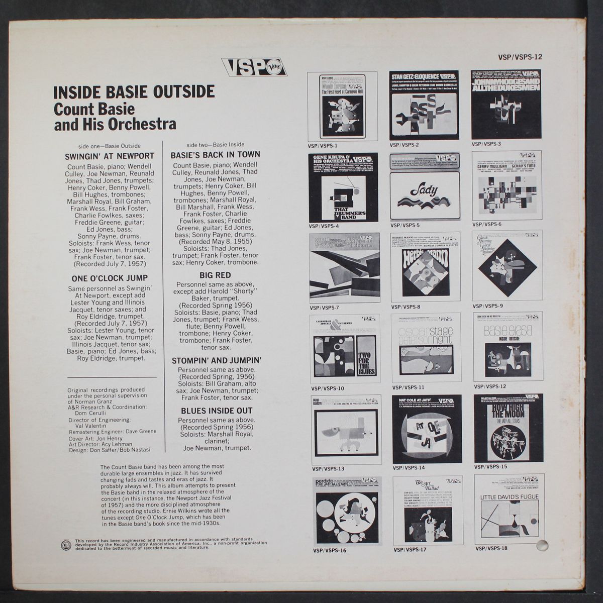 inside basie outside by COUNT BASIE