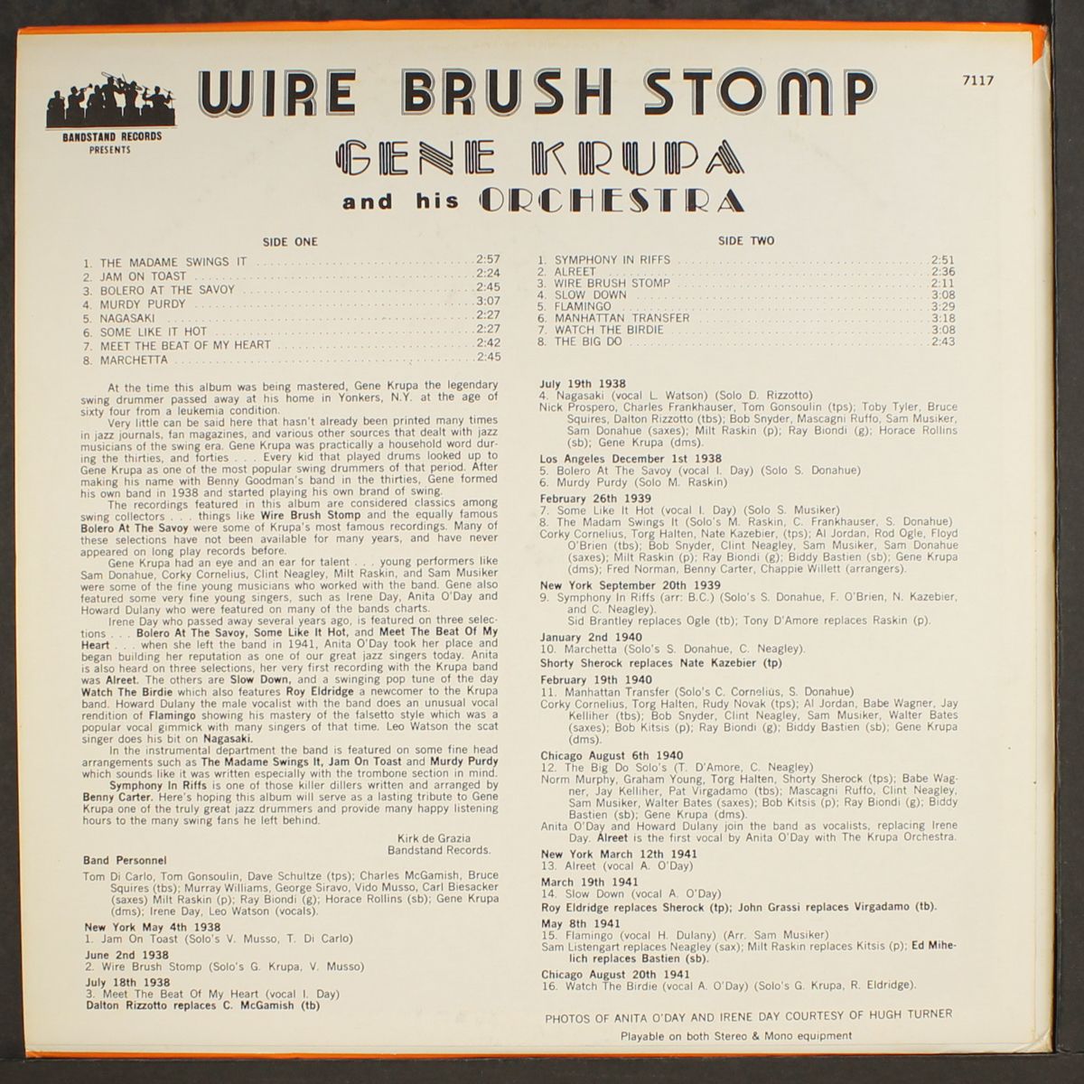 wire brush stomp by GENE KRUPA