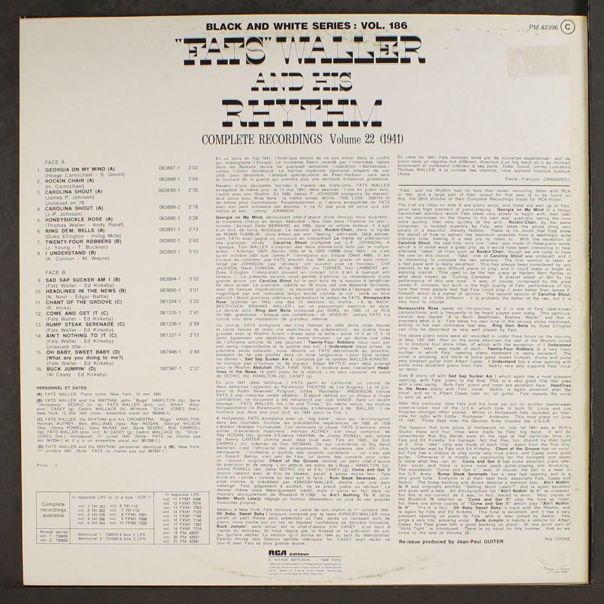 1941, vol. 22 by FATS WALLER