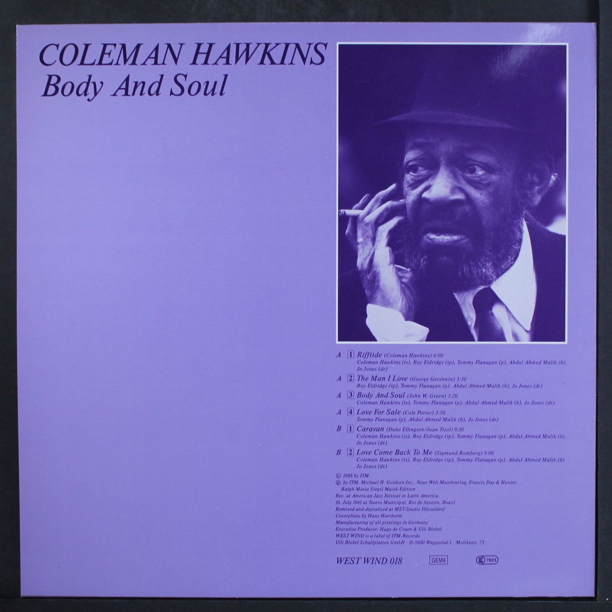 body & soul by COLEMAN HAWKINS