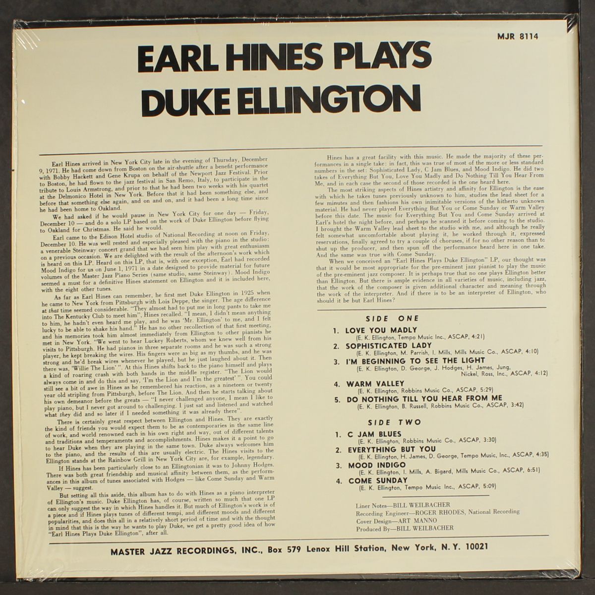 plays duke ellington by EARL HINES
