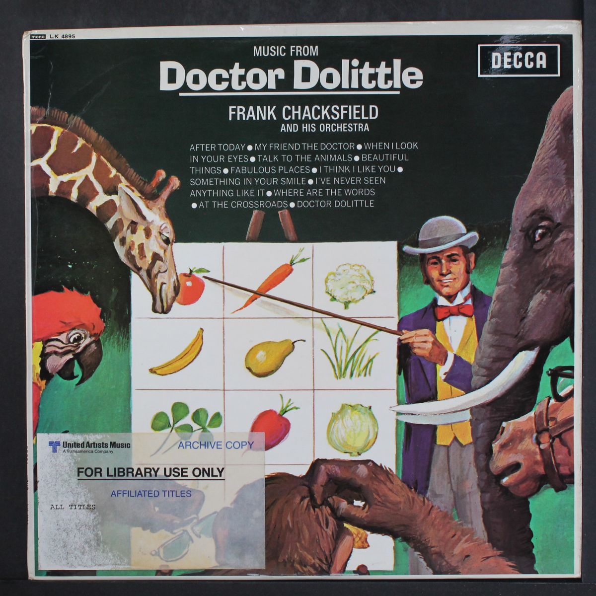 sings dr. dolittle by TOM GLAZER