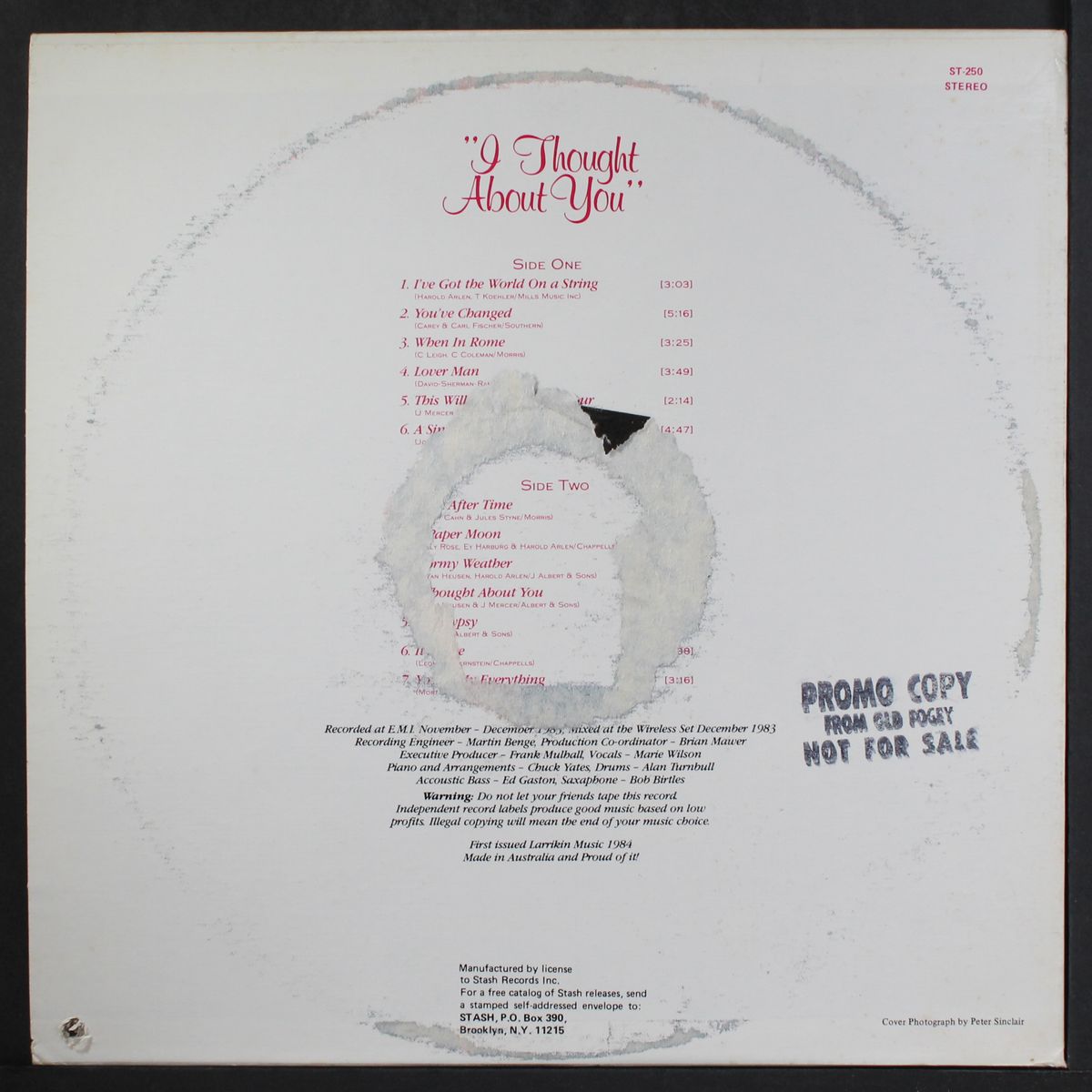 i thought about you by MARIE WILSON
