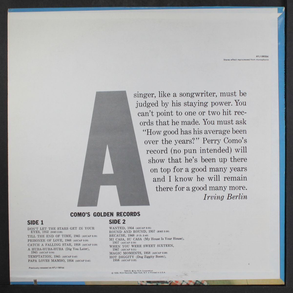 como's golden records by PERRY COMO