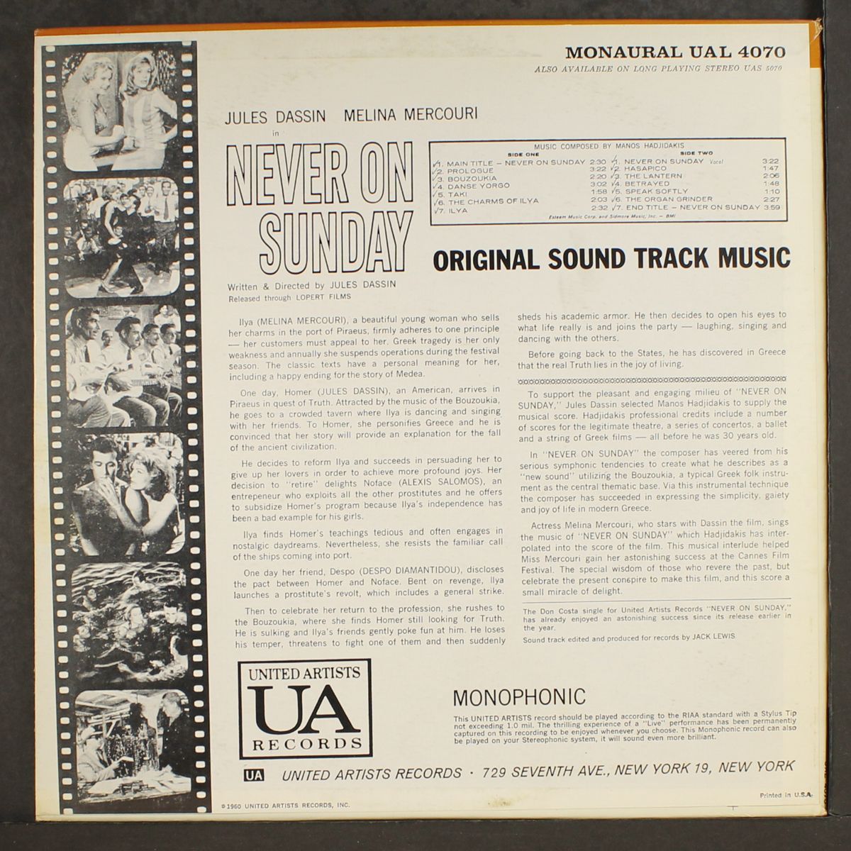 never on a sunday by SOUNDTRACK