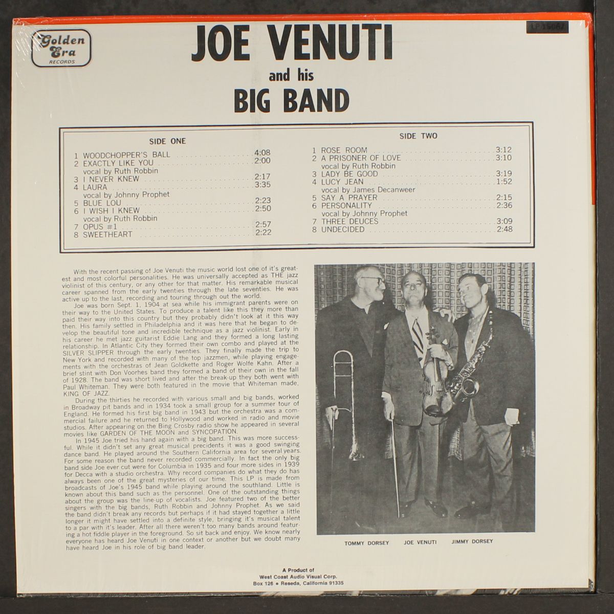 joe venuti and his big band by JOE VENUTI