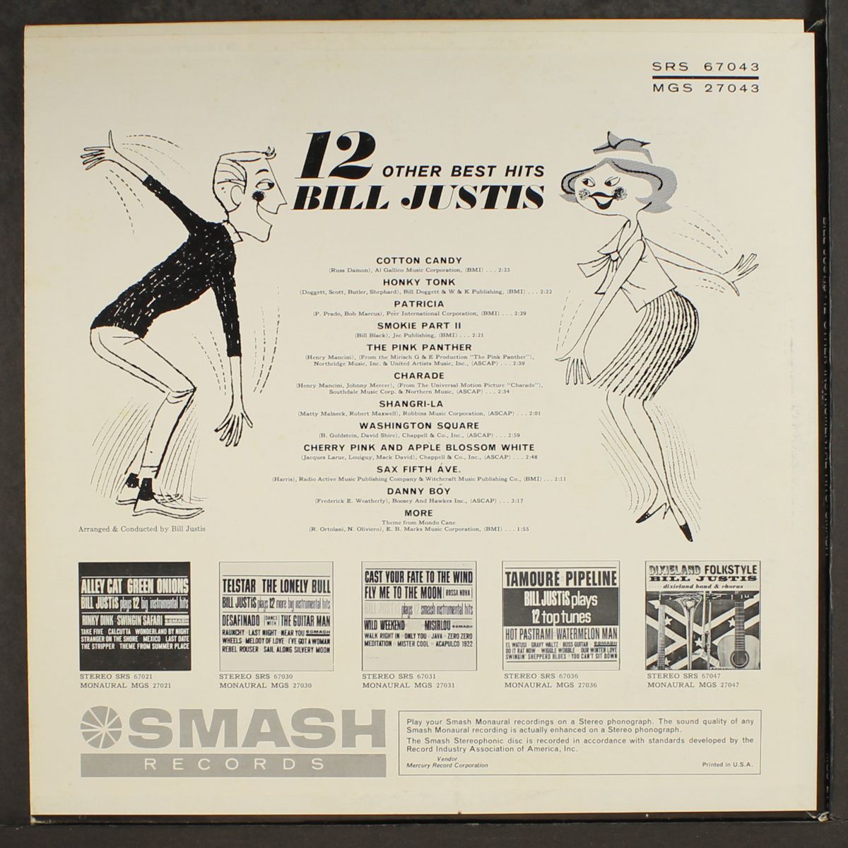 12 other instrumental hits by BILL JUSTIS