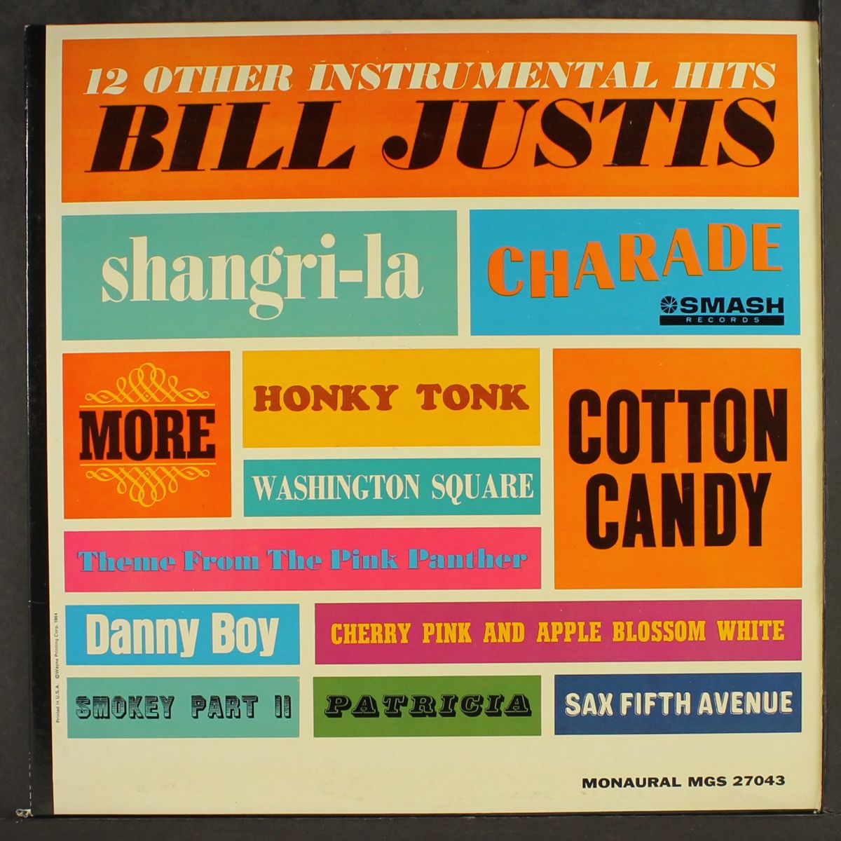 12 other instrumental hits by BILL JUSTIS