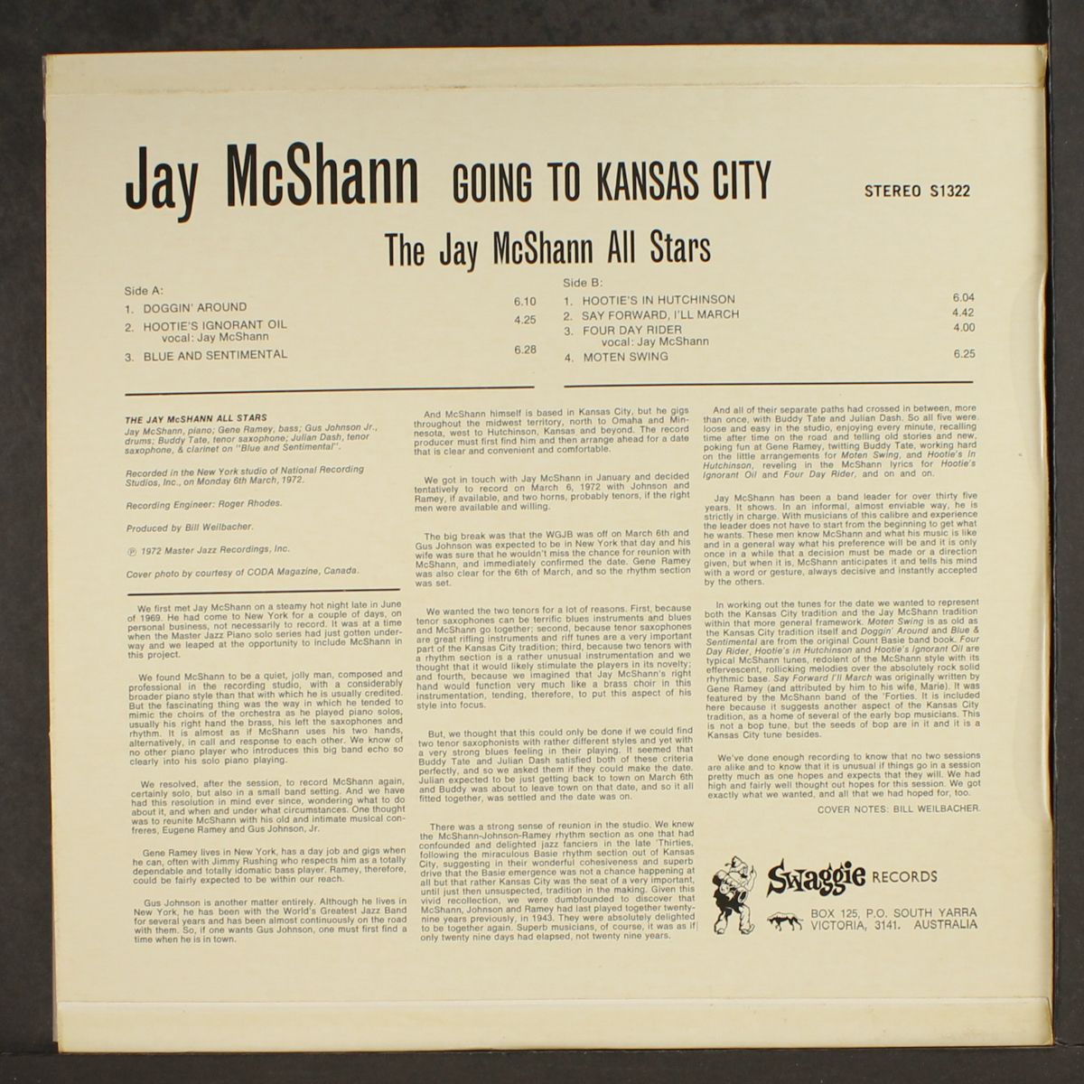 going to kansas city by JAY MCSHANN